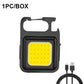 Super Bright Mini COB Keychain Portable light Flashlight Charging Lamp Camping Lights with Magnet 4 Lighting Modes Forwork Light 