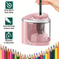 Electric Sharpener Assembly Desktop Automatic Pencil Sharpener Suitable To Pencils (6-8mm) for Students School Office Stationery - HASHTAG
