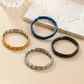Trendy Square Italy Stainless Steel Bracelets For Women Men HipHop Metal Italian Modules Stretchable Gift Birthday Party Jewelry - My Hashtag Shop