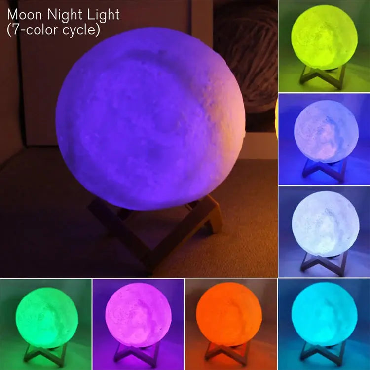 Book Light LED Moon Light Galaxy Light, Moon Night Light, Girl, Boy, Child Birthday Gift, Bedroom Decoration Indoor lighting - My Hashtag Shop