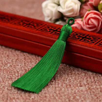 Bookmark Polyester Faux Ice Silk Coil Tassel Chinese Design - HASHTAG