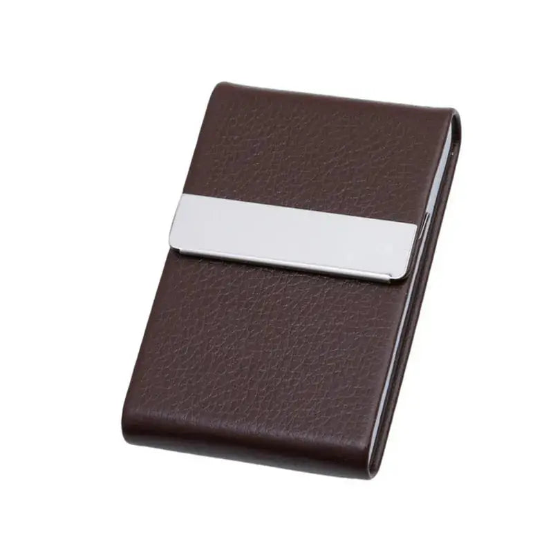 Multifunction Stainless Steel Cigarette Case PU Cigar Storage Box Tobacco Holder 1 PC Card Cases Smoking Accessories - HASHTAG