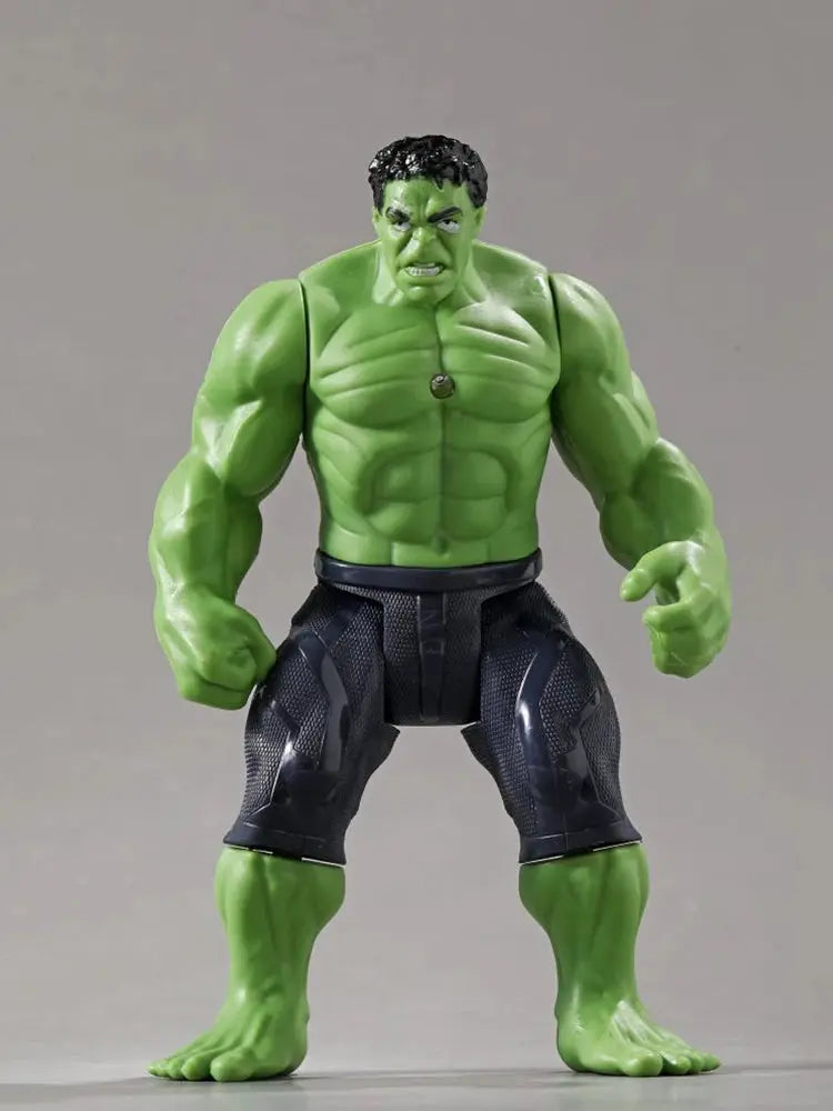 Avengers Anime Action Figure Spiderman Iron Man Captain America Marvel PVC Doll Boys Kids Toys Children Christmas Birthday Gifts - HASHTAG