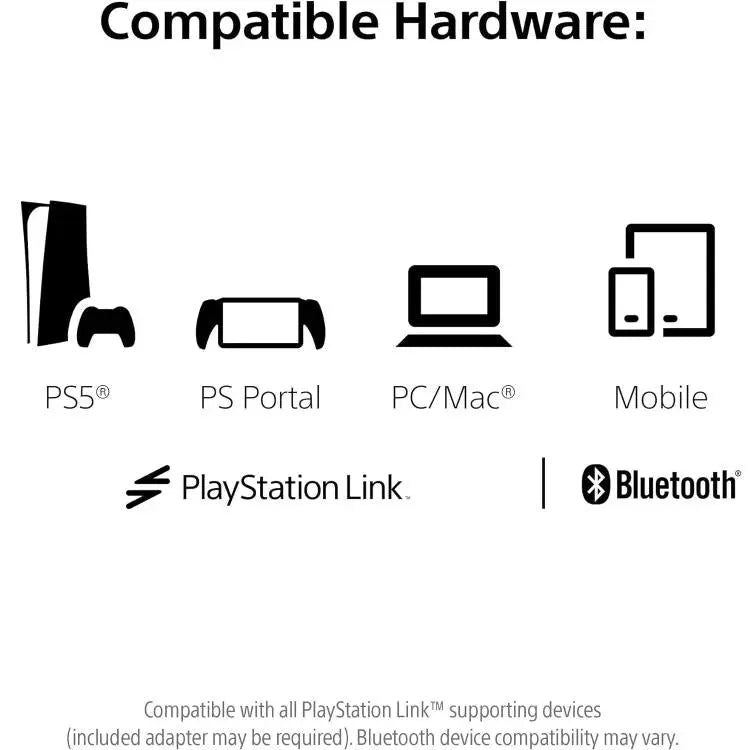 Sony Pulse Elite Playstation 5 Cuffie Wireless Con Microfono Ps5 Headset (White) Luemm Store