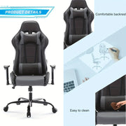 Recliner Executive Chair Ergonomic Gaming Chair Home Office Desk Chair With Wheels High Back Computer Chair With Lift Armrest, Lumbar Support, Headrest HASHTAG