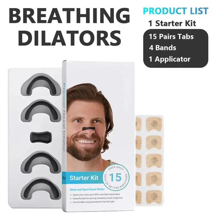 15/30days Magnetic Nasal Breathing Dilators Starter Kit for Nose Improve Sleep Quality Snoring Anti Snoring Sleep Mouth Tape HASHTAG