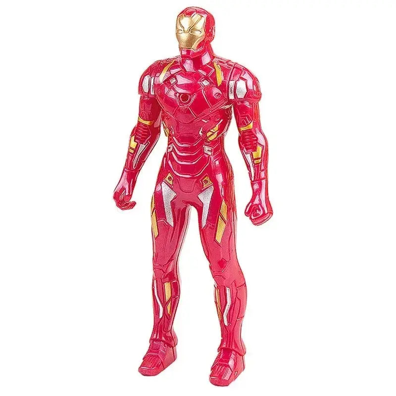 17 Cm Children Toys Marvel Anime Figures Spiderman Hulk Action Figure Iron Man Cartoon Kids Toy Christmas Gift Glow Doll Hobbies - HASHTAG