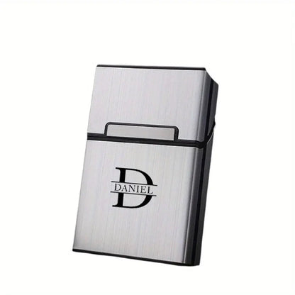 Personalized Name Cigarette Box - Metal Case for Waterproof Cigarette Preservation Men&