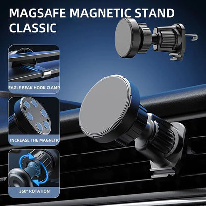 Magnetic Car Phone Holder for 4.7-7 Inch Support Mobile Phone Car Air Vent Mount Universal Shockproof GPS Clip Smartphone Stand
