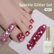 1/ 10pcs 15ML Glitter Silver Color Nail Gel Polish Semi-permanent Varnish Soak Off Nail Art  UV LED Gel Manicure For Summer HASHTAG