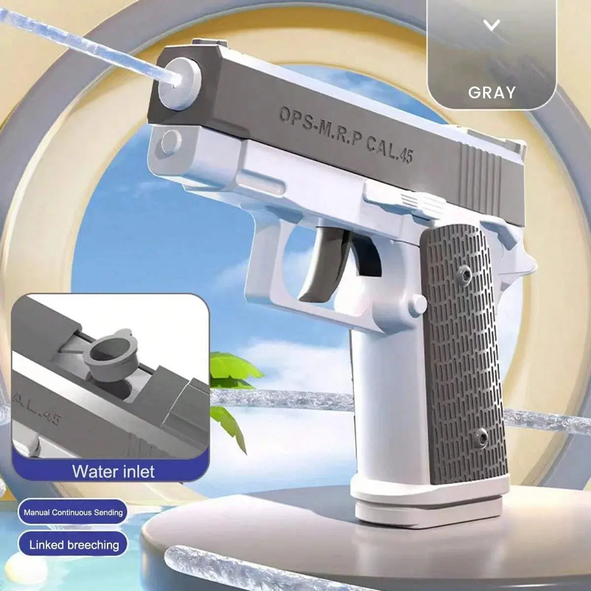 M1911 Water Guns Pistol Toy Squirt Guns, Summer Pool Beach Shooting Games Outdoor Toys, Water Blaster Pistol for Kids Adult HASHTAG
