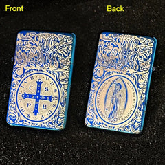 Exquisite Brass Kerosine Lighter Slim Windproof Vintage Grinding Wheel Ignition Lighter Cigarette Accessories Men's Gift HASHTAG BAR TABACCHI