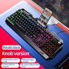 YINDIAO V2 Computer Wired Keyboard E-sports Gaming Typing Office Universal USB Plug-in Hair Light Keyboard Available For Windows System HASHTAG