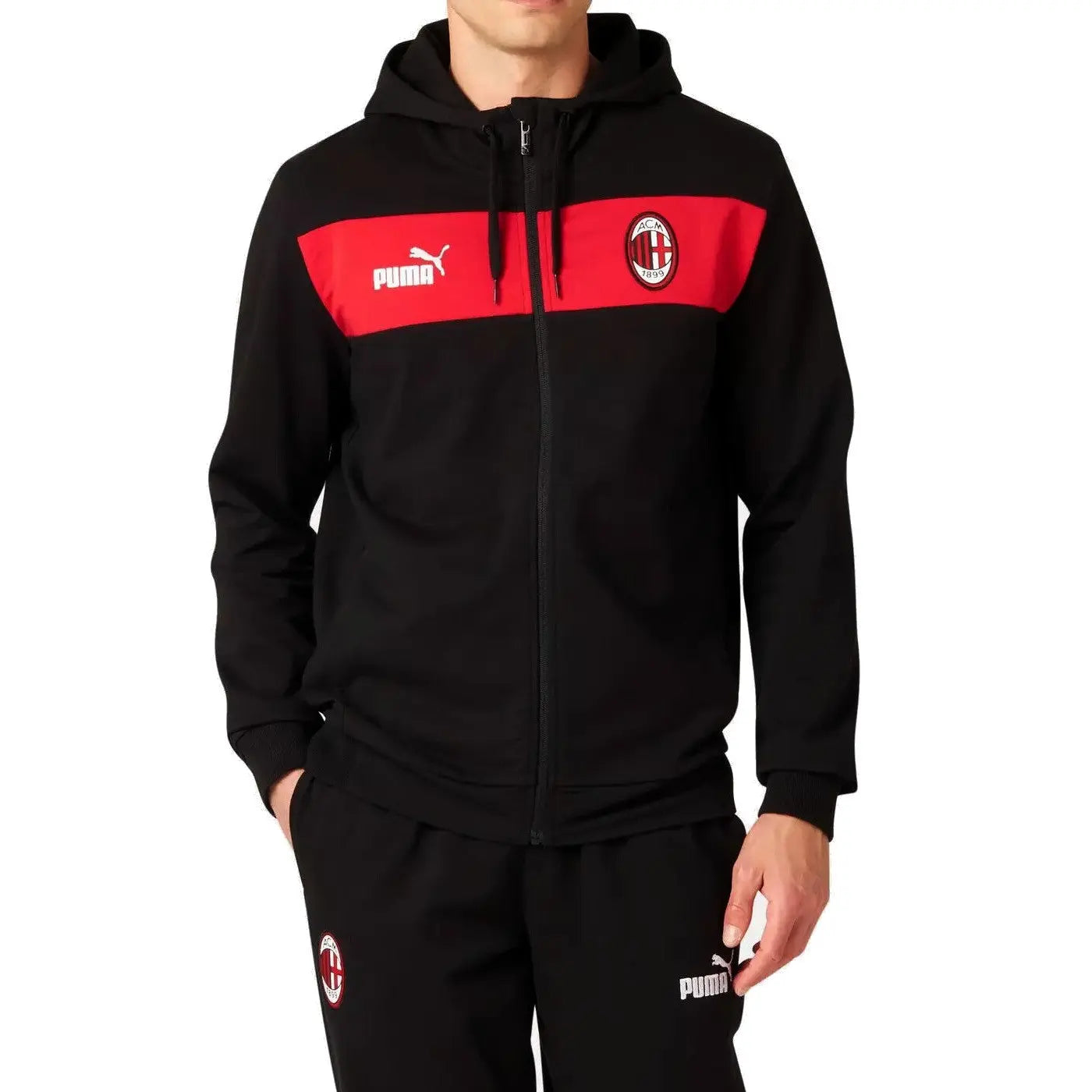 AC Milan Casual Fans cotton presentation tracksuit 2023/24 - Puma-1