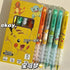 5pcs Pokemon Pikachu Gel Pen Cute Anime Cartoon Charmander Squirtle Press on Gel Pen Stationery School Supplies Holiday Gifts - HASHTAG