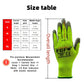 10 Pairs PU Coated Work Gloves - Lightweight, Durable Safety Gloves EN 388/ISO20471 Certified, Sizes S/M/L/XL - HASHTAG