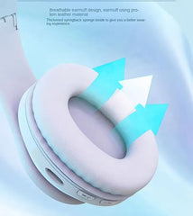 39 Luminous Wireless Headphones with Plug-in,