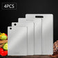 WXCOO Chopping Board Stainless Steel Double Sided Thickened Kneading Dough Board Kitchen Household Fruit Cutting Block HASHTAG