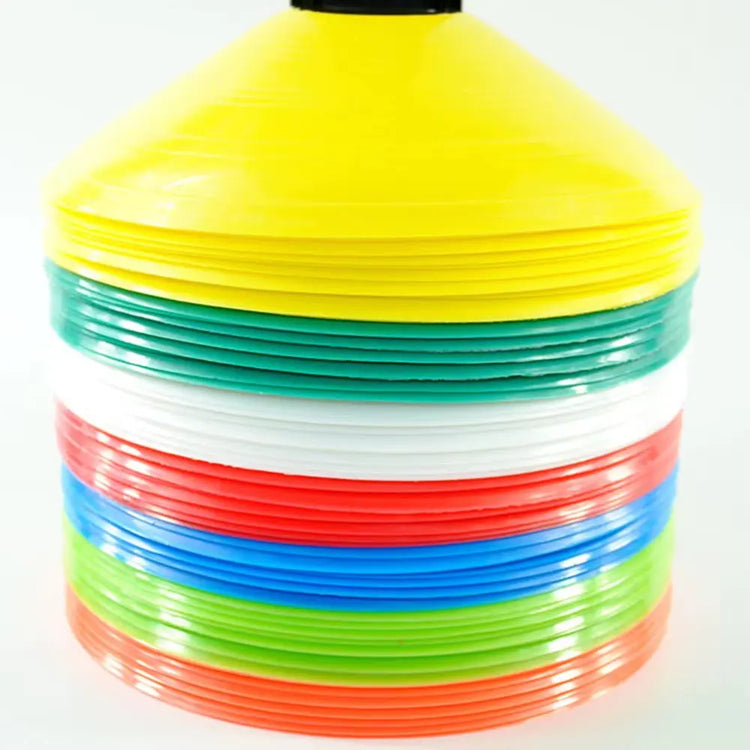 Outdoor Sport Football Soccer Rugby Speed Training Disc Cone Cross Track Space Marker Inline Skating Cross Speed Training 10PCS