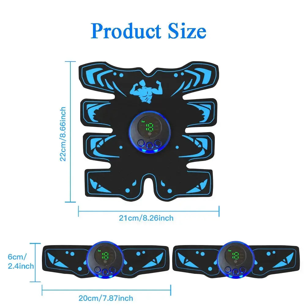 EMS Muscle Stimulator Smart Electric Fitness Abdominal Training Weight Loss Stickers Muscle Relax Body Slimming Shaping Massager HASHTAG
