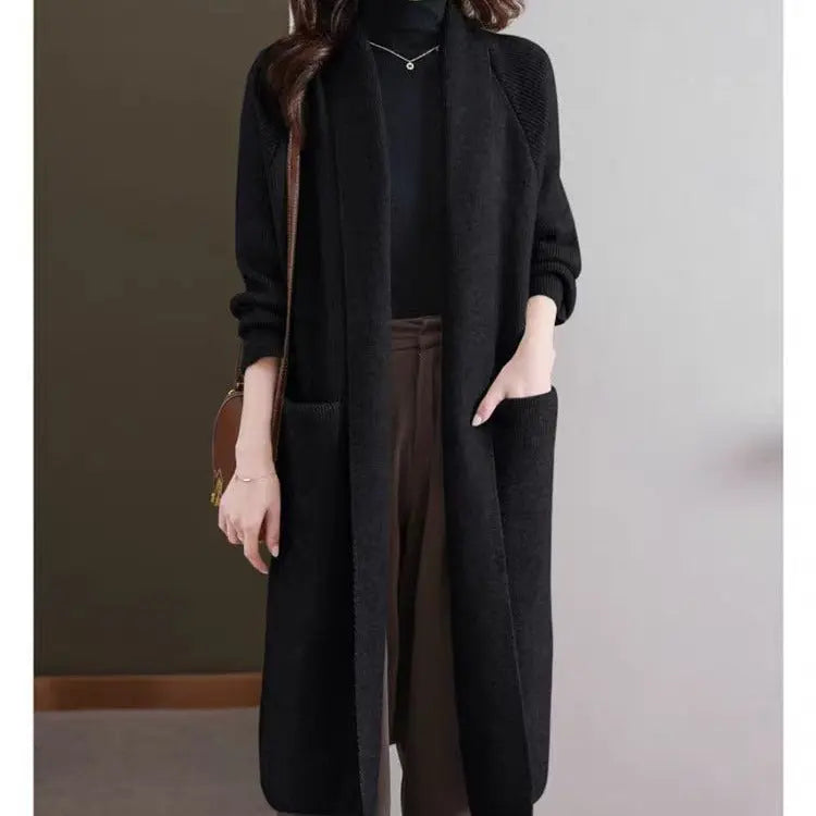 Autumn Winter Plus-Size Long Knitted Sweater HASHTAG