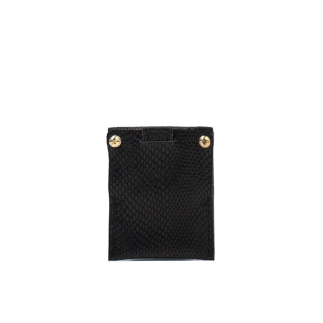 Leather Card Holder 2.0 for AirTag (Snake Print)-4
