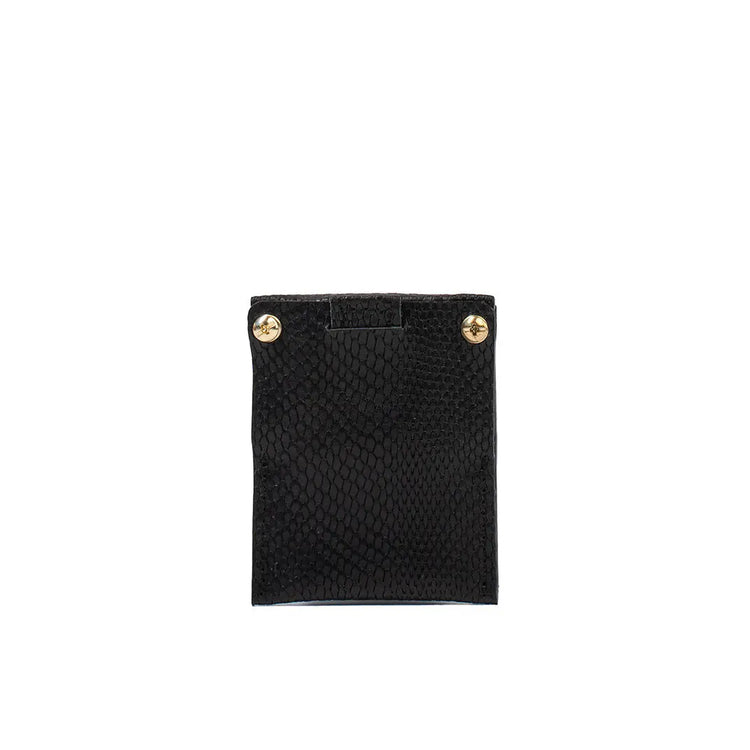 Leather Card Holder 2.0 for AirTag (Snake Print)-4