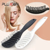 Styling Curly Hair Brush Salon Massager Comb Brush Detangling Drying Brush Anti Static Curved Vent Brush Scalp Massage Comb HASHTAG
