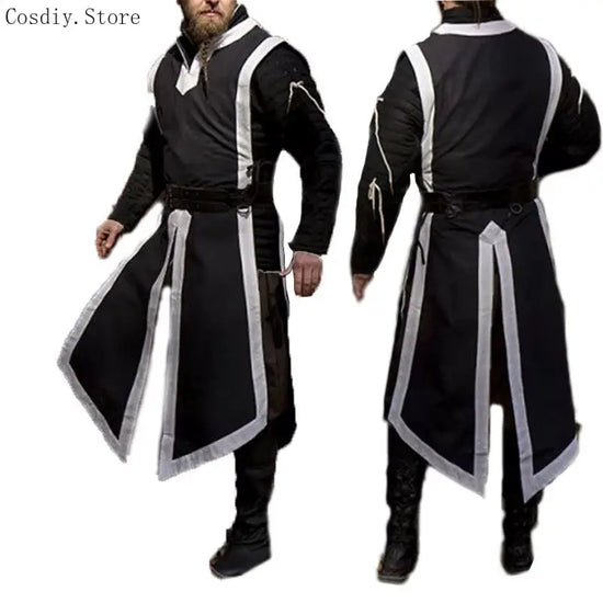 Medieval Tunic Viking Norman Warriors Costume Men&