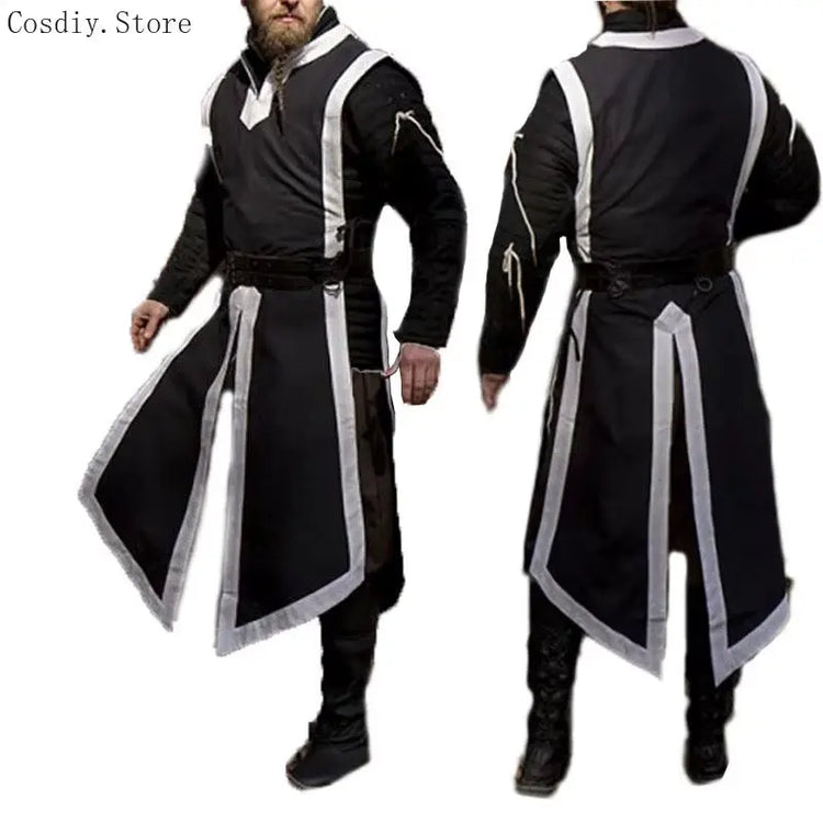 Medieval Tunic Viking Norman Warriors Costume Men&