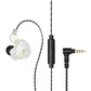 3.5MM Headset Music Earbuds In Ear With Mic Original QKZ AK6 Copper Driver HiFi Wired Earphone Race Sport Headphone Bass Stereo 