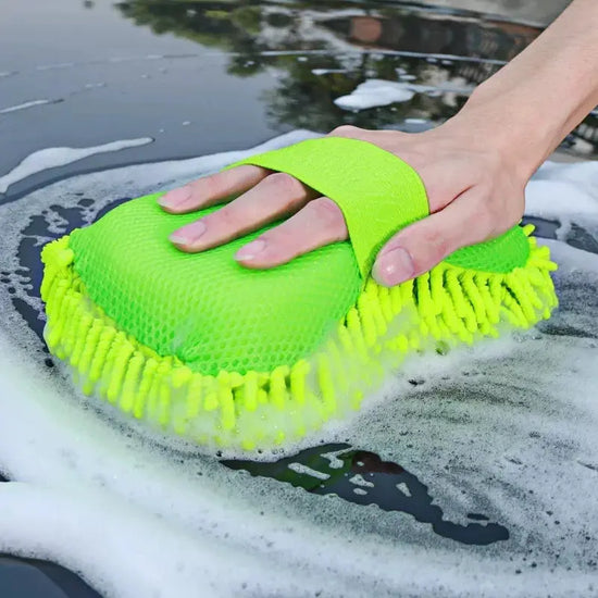 Microfiber Car Washer Sponge Cleaning Car Care Detailing Brushes Washing Towel Auto Gloves Styling Accessories - HASHTAG