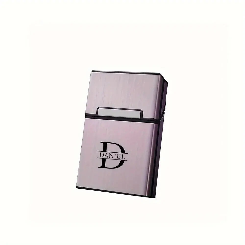 Personalized Name Cigarette Box - Metal Case for Waterproof Cigarette Preservation Men&