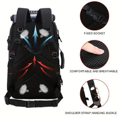 13.21gal Hiking Backpack for Women, Large Capacity Outdoor Camping Backpack, Luggage Backpack with Shoe Compartment, 17.3-inch Computer Backpack, Back-to-School Season Backpack HASHTAG