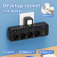 EU plug and socket, 4-pole socket, multifunctional wall plug, with or without extension cords or USB and Type-C interfaces HASHTAG