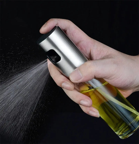 Stainless Steel Grill Cucina Cooking Oil Spray Bottle With Scale AliExpress
