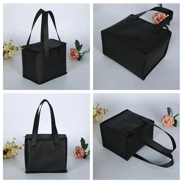 Portable Lunch Cooler Bag Folding Insulation Picnic Ice Pack Food Thermal Bag Drink Carrier Insulated Bags Beer Delivery Bag - HASHTAG