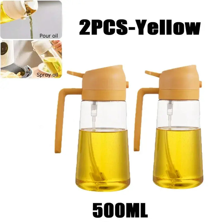 2in1 Kitchen Spray Oil Dispenser Oil Sprayer Polisher or Oil Brush for Air Fryer Salad Grilling Roasting Cooking Kitchen Acceeso - HASHTAG