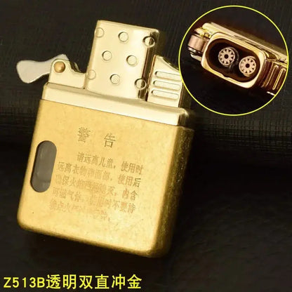 Zorro Original Butane Gas Insert Movement Accessories Replace Inner Liner Windproof Single Double Jet Transparent Visible Gas HASHTAG BAR TABACCHI