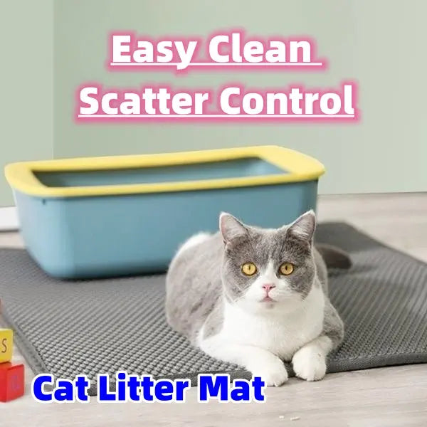 Cat Litter Mat Pet Solid Colore Waterproof Cat Litter Mat Facile Clean Scatter Control Pets Supplies AliExpress