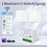 1/2/3Gang Wall Switch RF 433Mhz Wireless Light Switch Tuya Smart Wifi Switch Smart Life APP Voice Control with Alexa Google Home
