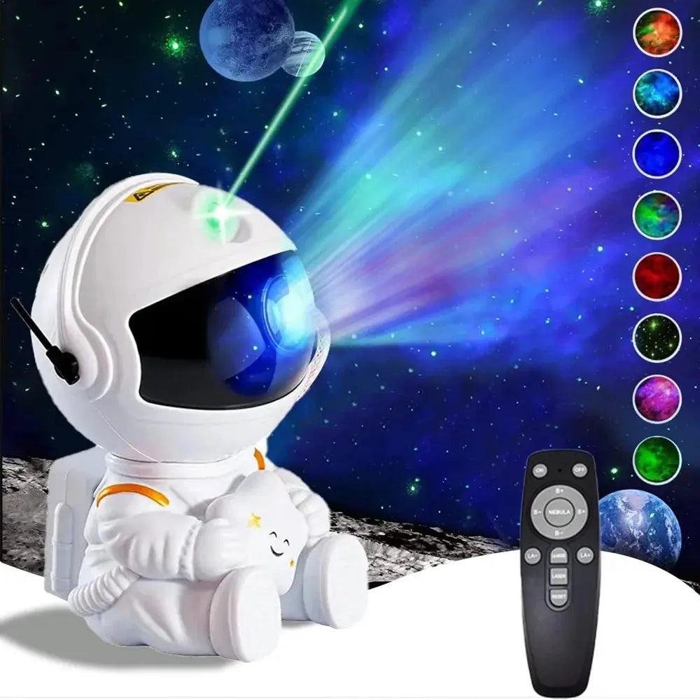 Star Projector Galaxy Night Light Astronaut Space Projector Starry Nebula Ceiling LED Lamp for Bedroom Home Decorative kids gift - HASHTAG