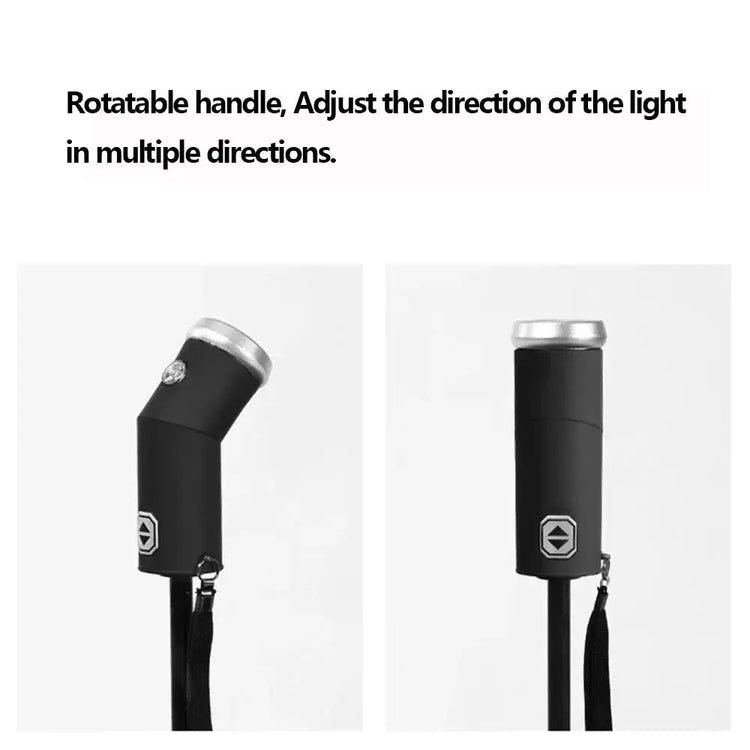 Fully Automatic Sun Protection Umbrella Folding Waterproof Umbrella With LED Flashlight UV Sunshade Rainproof Wind Resistance - HASHTAG