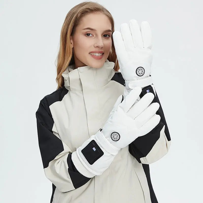 Intelligent Electric Heating Outdoor Skiing Gloves AliExpress