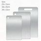 WXCOO Chopping Board Stainless Steel Double Sided Thickened Kneading Dough Board Kitchen Household Fruit Cutting Block