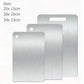 WXCOO Chopping Board Stainless Steel Double Sided Thickened Kneading Dough Board Kitchen Household Fruit Cutting Block HASHTAG