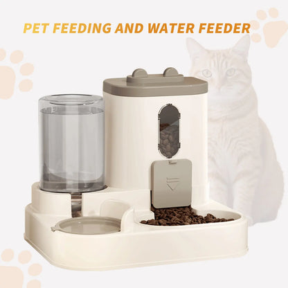 Fully Automatic 2in1 Cat Alimentare Dispenser - Integrated Water And Alimentare Feeding System - Cute Water Dispenser AliExpress