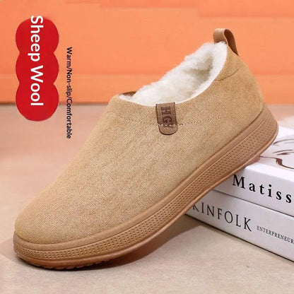 Fleece-lined Merino Wool Slip-on Snow Boots With Anti-slip Soles AliExpress