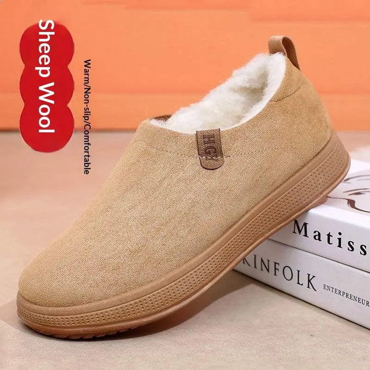 Fleece-lined Merino Wool Slip-on Snow Boots With Anti-slip Soles AliExpress