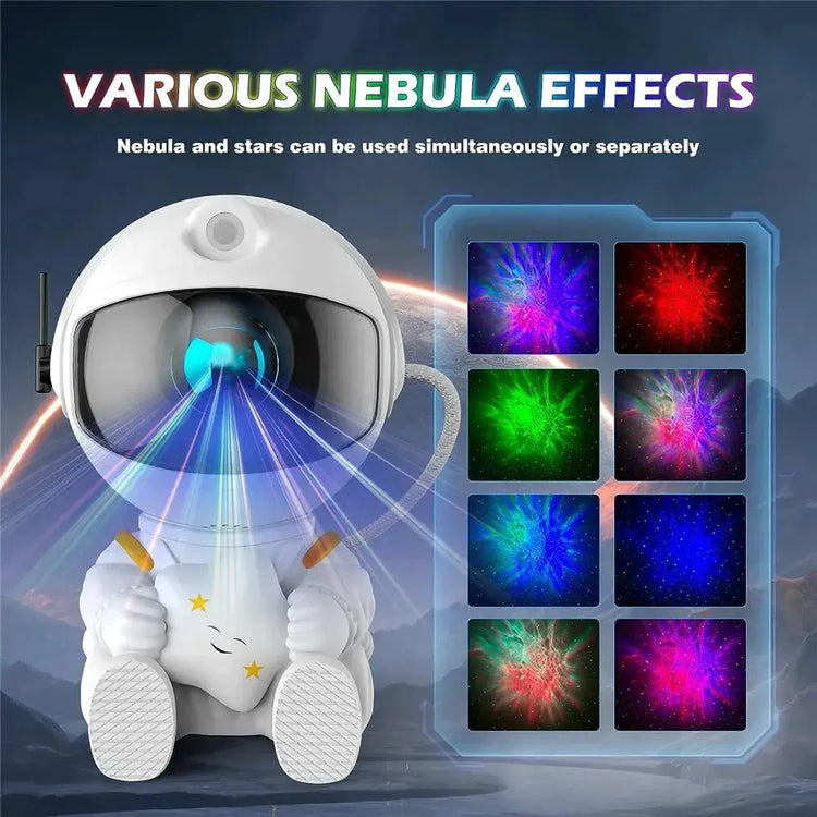 Galaxy Star Projector Night Light Astronaut Space Ceiling LED Lamp for Bedroom Home Decor Kids Gift - Starry Nebula Projector - My Hashtag Shop